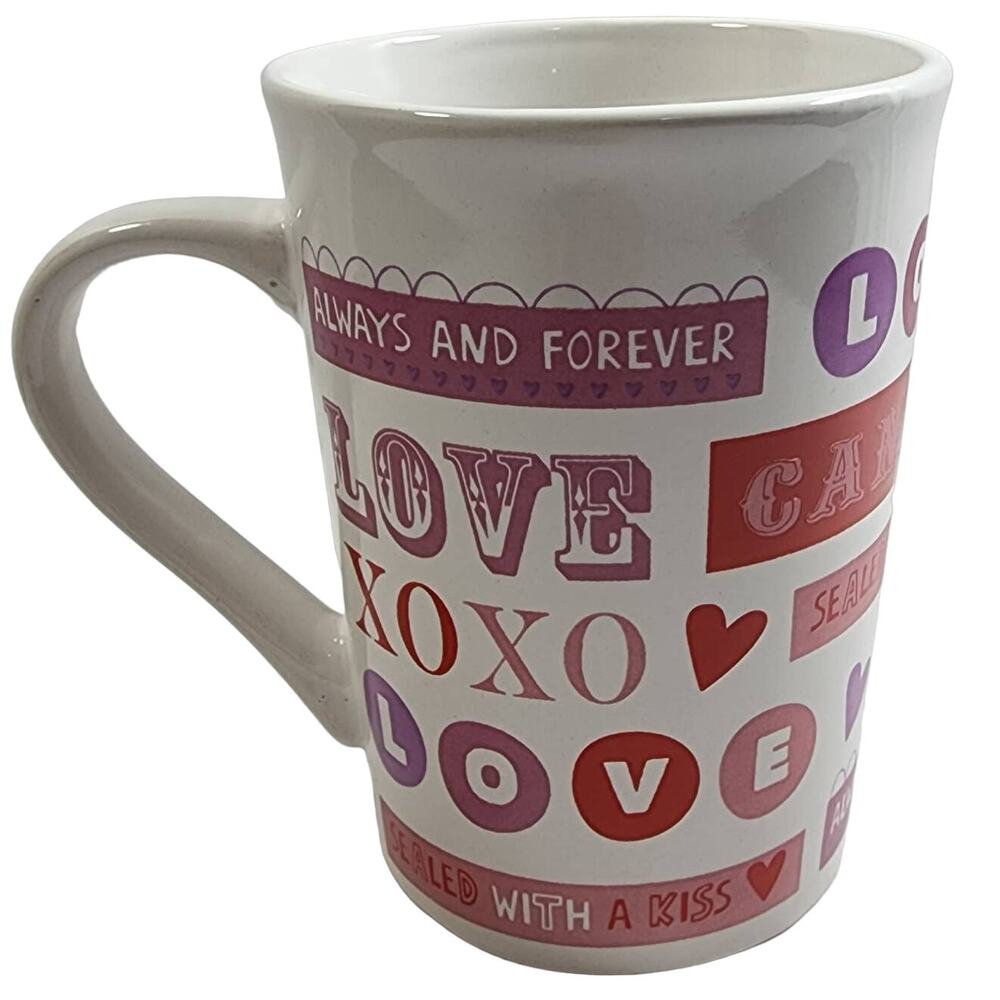 Love Always And Forever 15oz Mug Candy Coffee By Greenbrier Int'l Valentines NEW